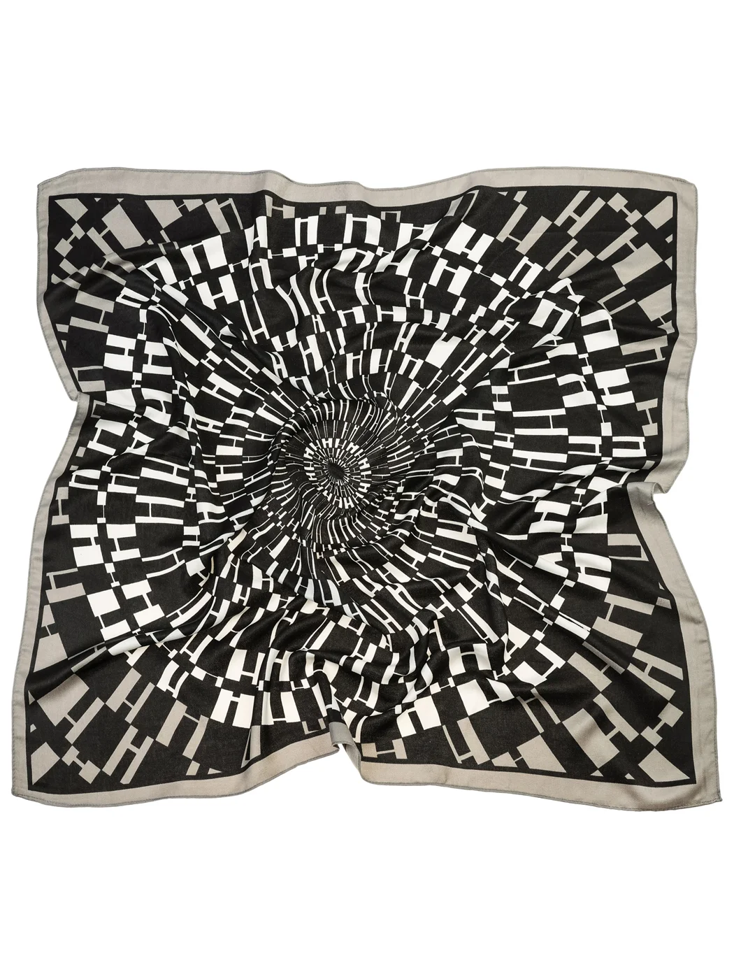 Платок женский 22cah120pl963-435-6 черный,серый изображение 1