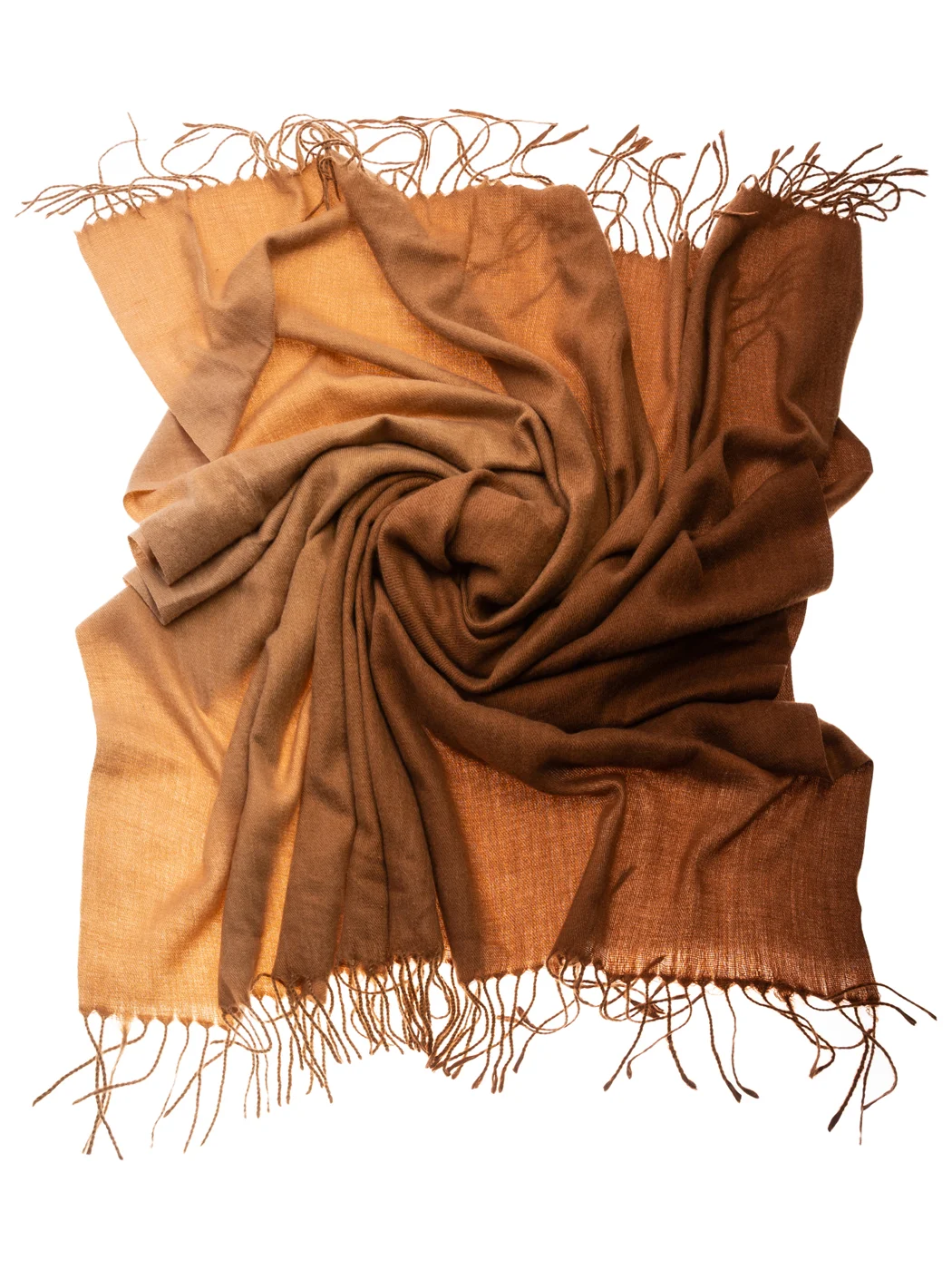 картинка Платок 21cah200pl1152-2 коричневый с шерстью от магазина Одежда+